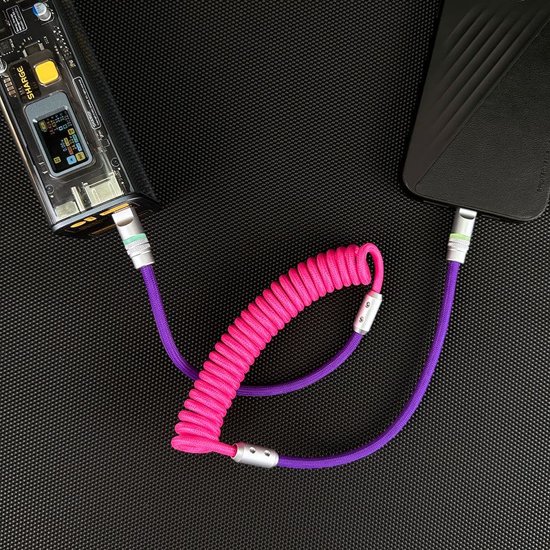 "Neon Chubby" New Spring Charge Cable