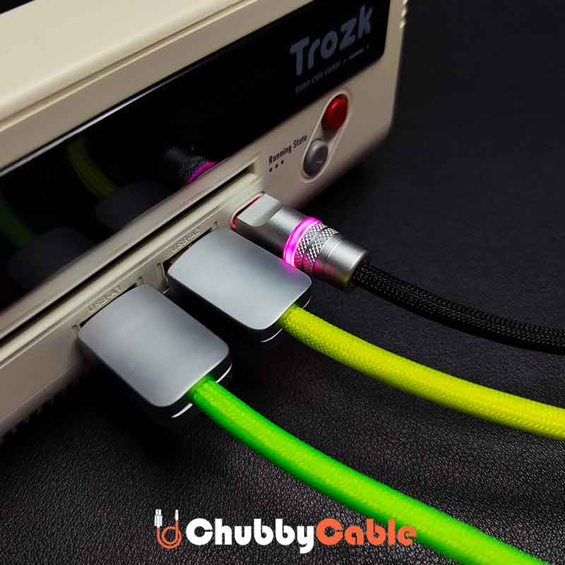 "Neon Chubby" New Spring Charge Cable