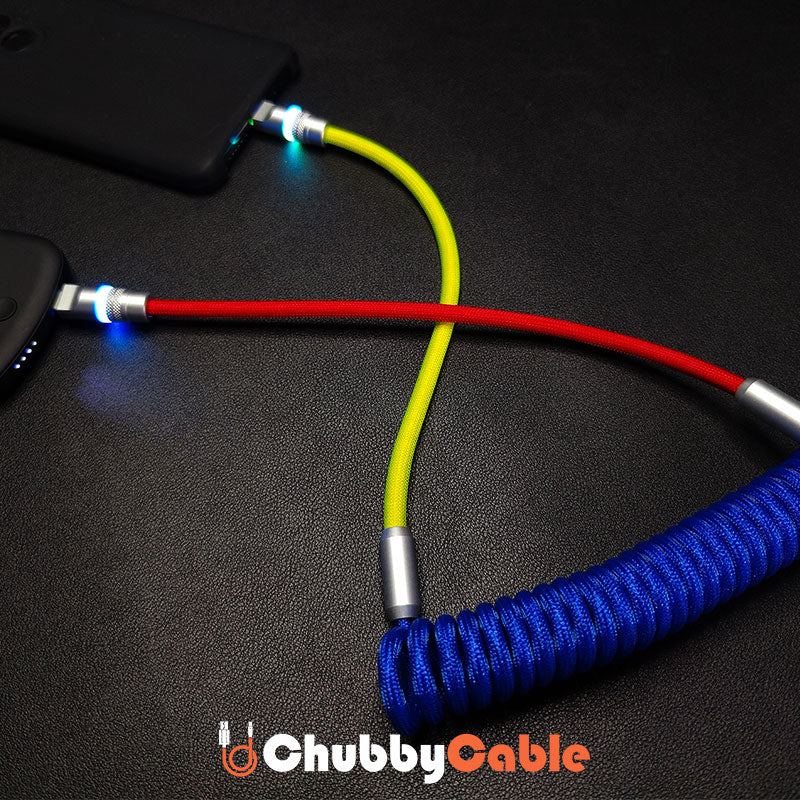 "Neon Chubby" New Spring Charge Cable