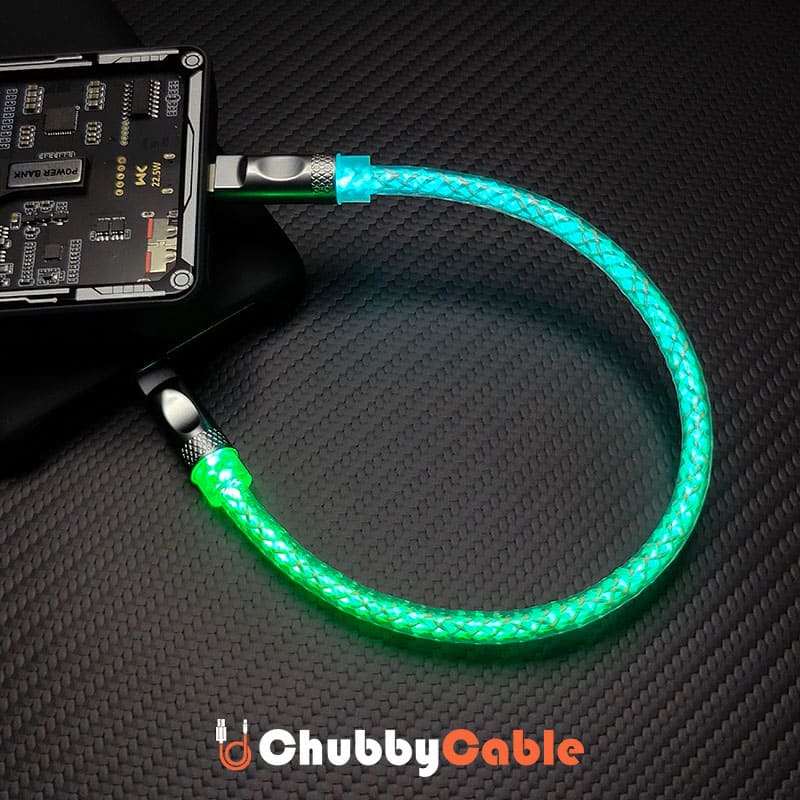 "Neon Chubby" Power Bank Friendly Color-Changing Luminous Cable