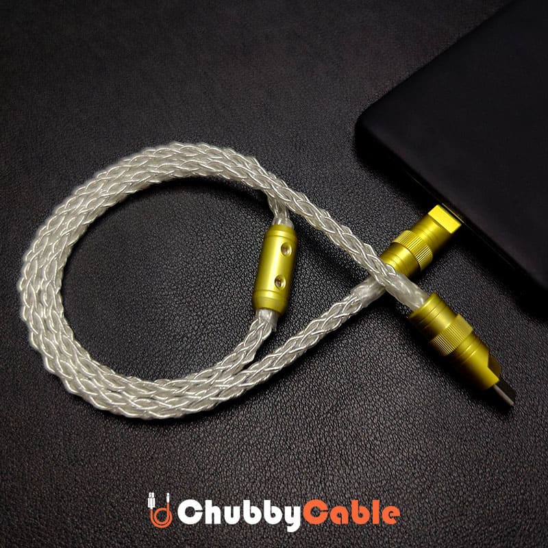 "Neon Chubby" RGB Illuminated Silver-Plated Fast Charging CarPlay Cable