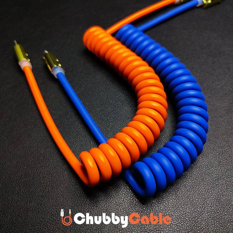 "Neon Chubby" Spring Charge Cable With Gold-plated Design