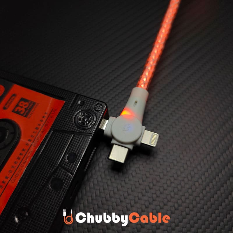 "NeonFlex Curly" 3-in-1 RGB Spring Car Cable