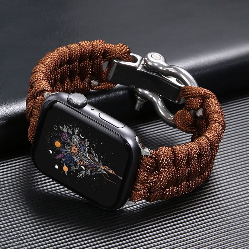 Nylon Sport Braided Steel Buckle Strap for Apple Watch