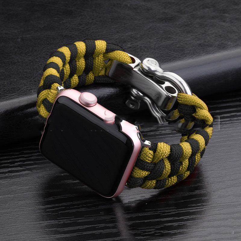 Nylon Sport Braided Steel Buckle Strap for Apple Watch