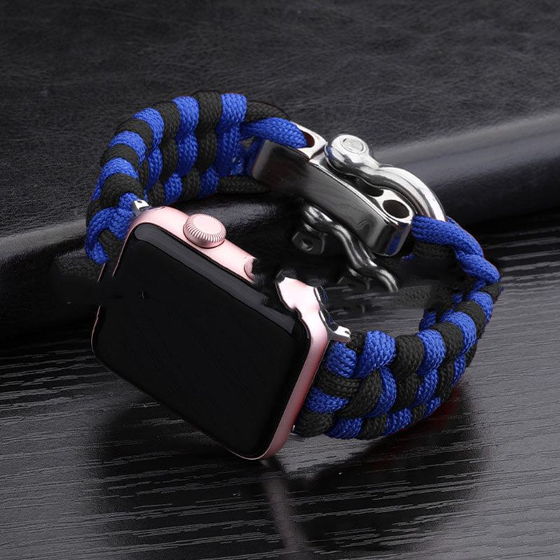 Nylon Sport Braided Steel Buckle Strap for Apple Watch