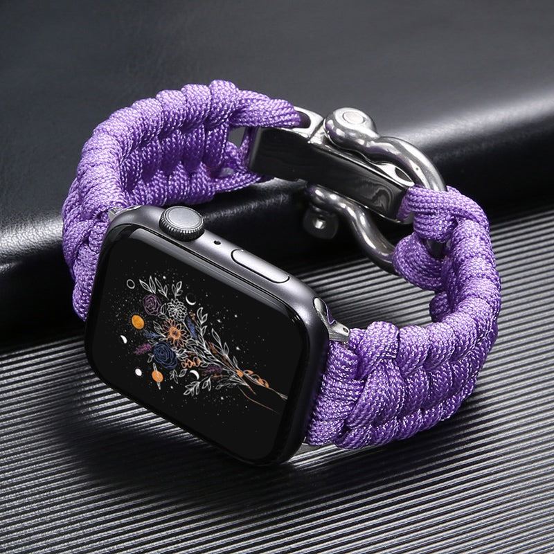 Nylon Sport Braided Steel Buckle Strap for Apple Watch