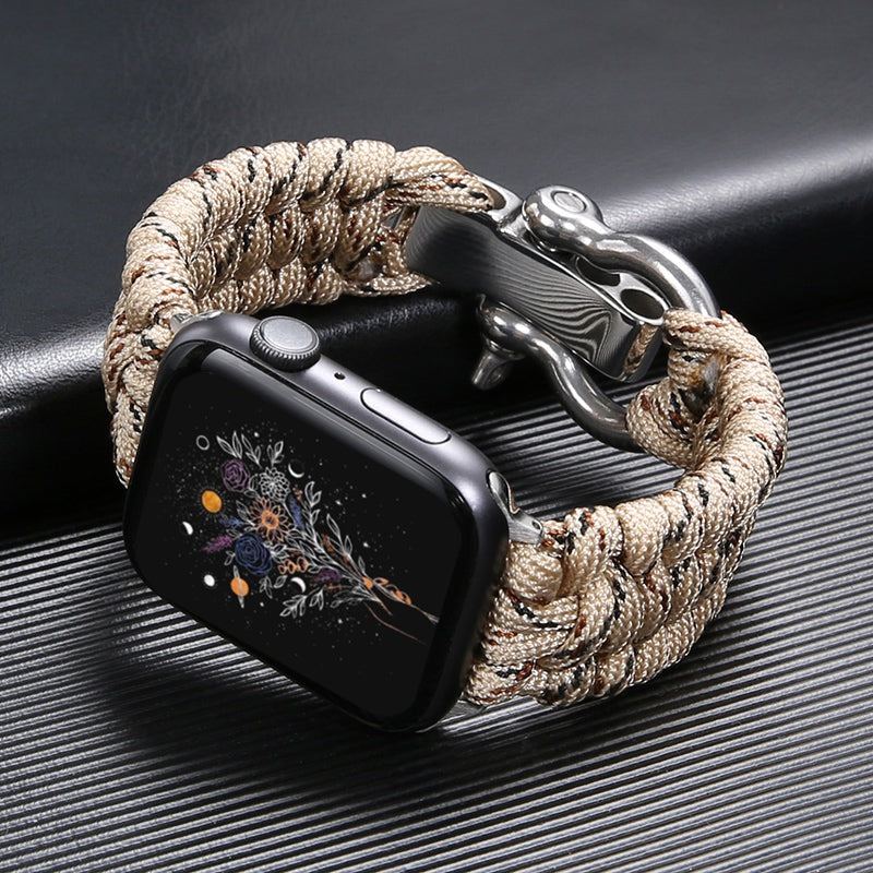 Nylon Sport Braided Steel Buckle Strap for Apple Watch