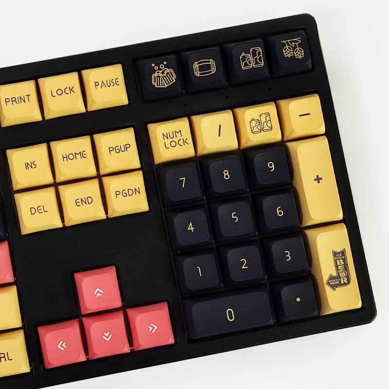 "Chubby Keycap" XDA Mechanical Keyboard Keycap Set - Craft Beer