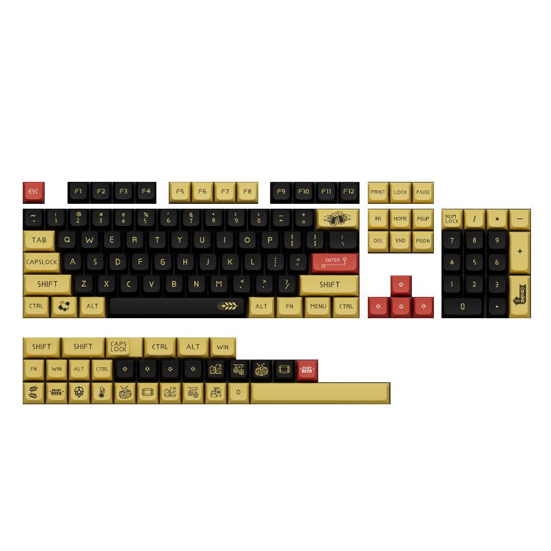 "Chubby Keycap" XDA Mechanical Keyboard Keycap Set - Craft Beer