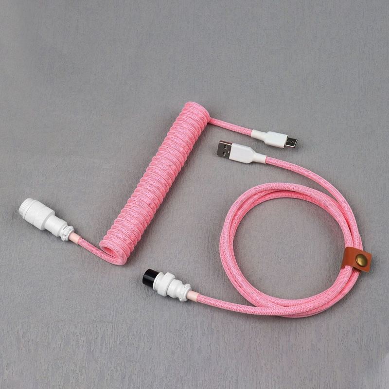 "Chubby" USB To Type C Spring Keyboard Cable