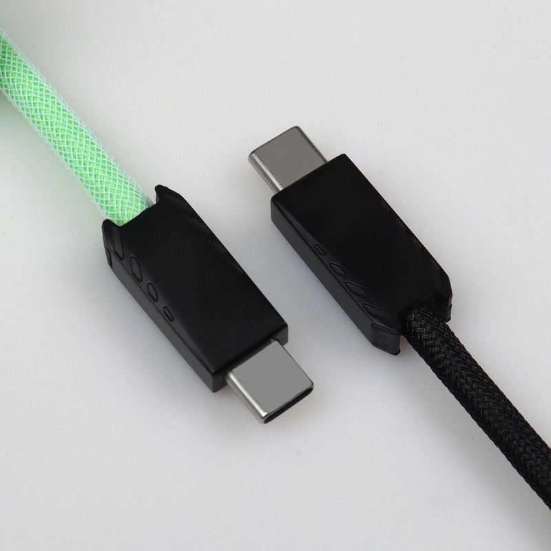 "Chubby" USB To Type C Spring Keyboard Cable