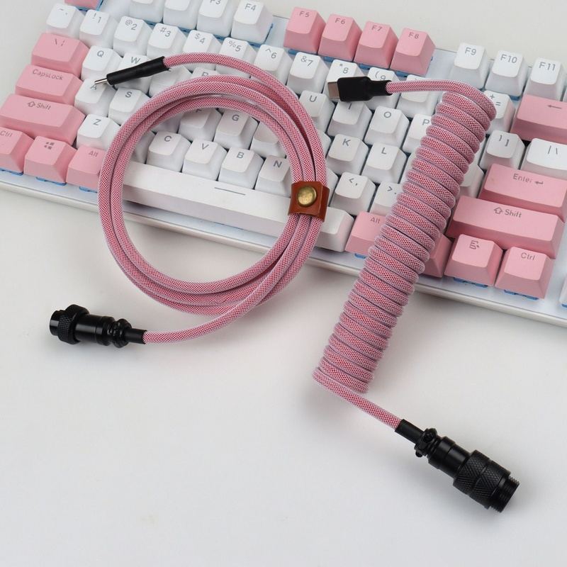 "Chubby" USB To Type C Spring Keyboard Cable - 717622442063