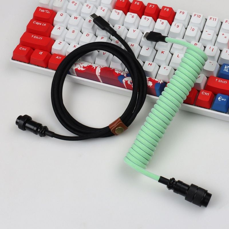 "Chubby" USB To Type C Spring Keyboard Cable - LANO16C