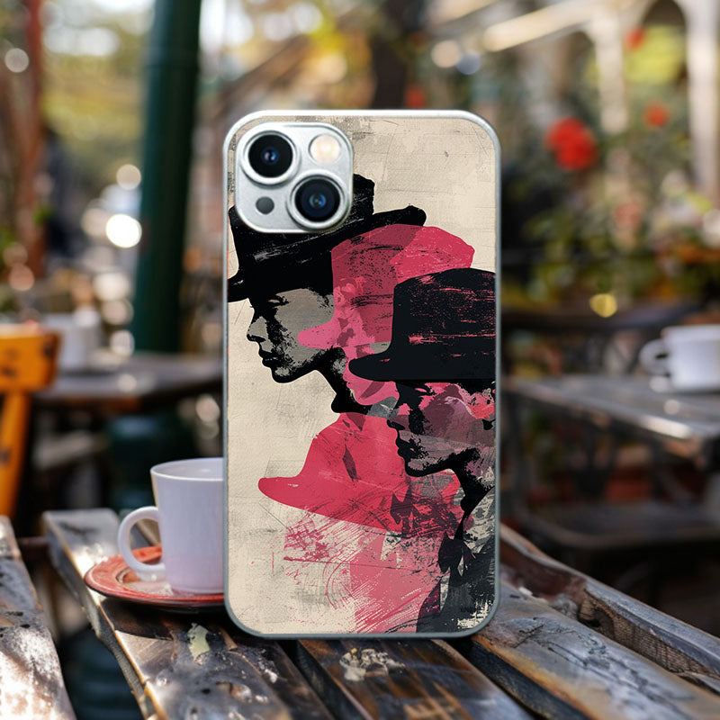 "OilBrushMagicHatCase" Special Designed Glass Material iPhone Case