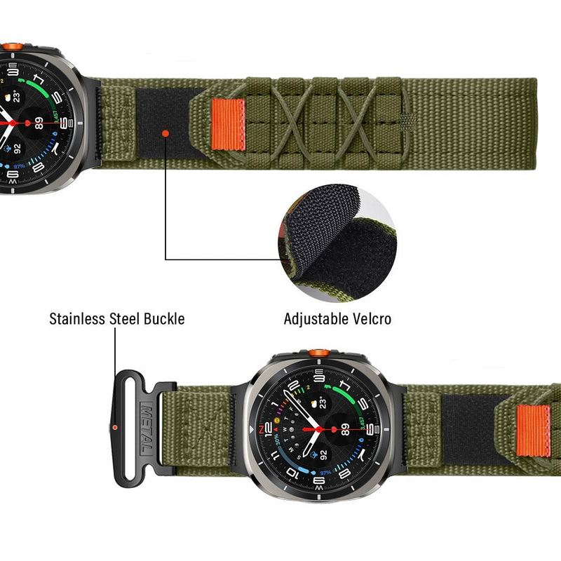 Outdoor Sports Nylon Woven Strap for Galaxy Watch Ultra