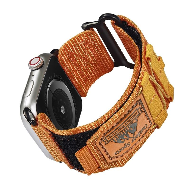 "Outdoor Weave Strap" Climbing Nylon Velcro Sports Watch Band For Apple Watch