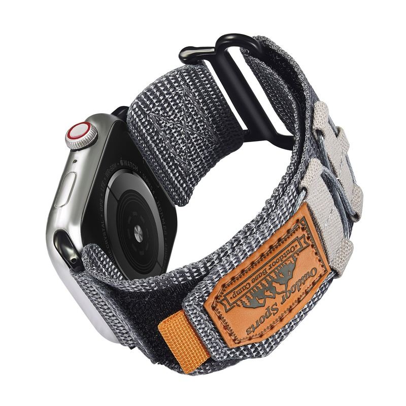 "Outdoor Weave Strap" Climbing Nylon Velcro Sports Watch Band For Apple Watch