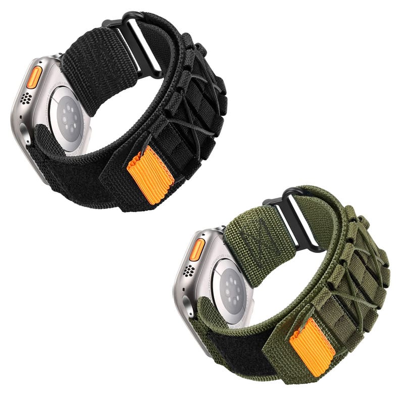 "Outdoor iWatch Strap" Mountaineering Nylon Canvas Loop For Apple Watch