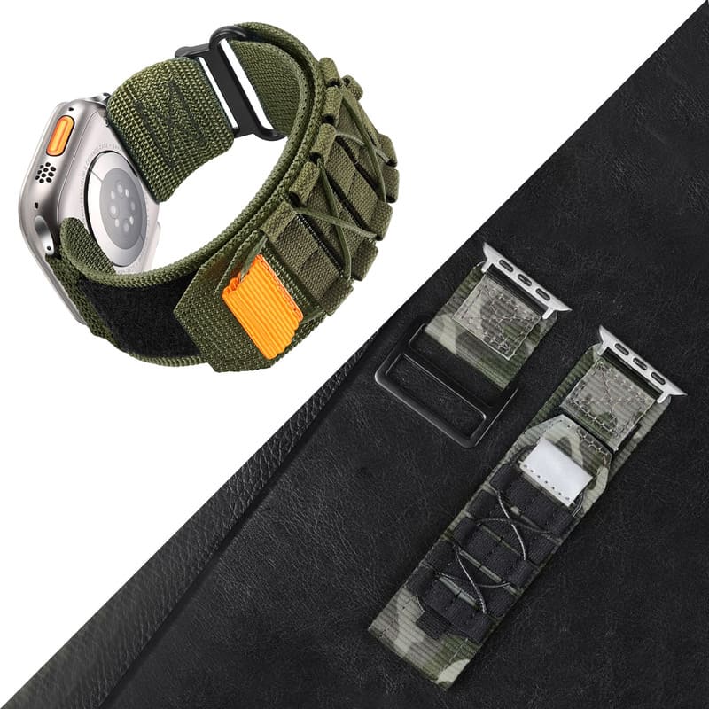 "Outdoor iWatch Strap" Mountaineering Nylon Canvas Loop For Apple Watch