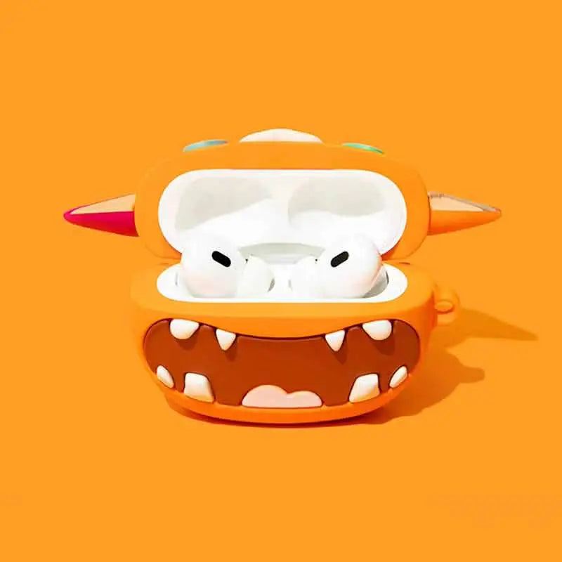 "Pumpkin Pig" Creative Silicone AirPods Case