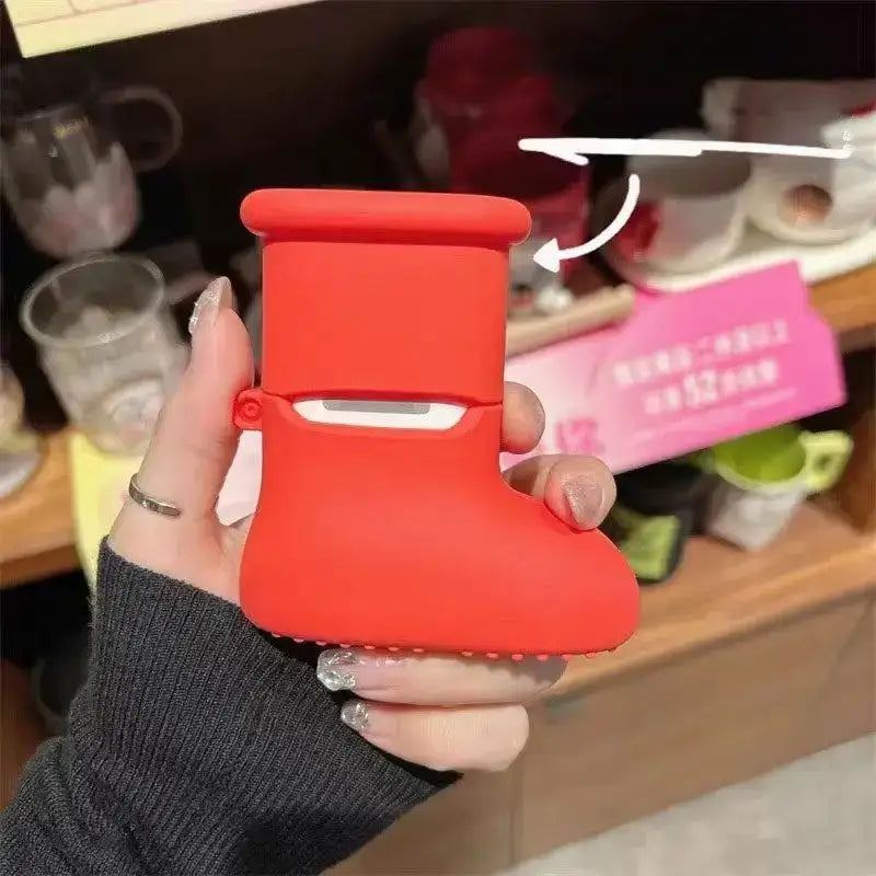 "Red Boots" Creative Silicone AirPods Case