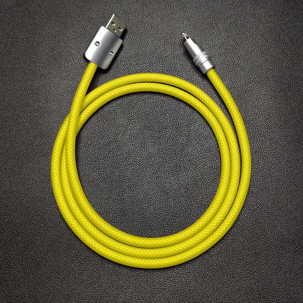 "See Through Chubby" Ultra Soft Transparent Braided Charging Cable