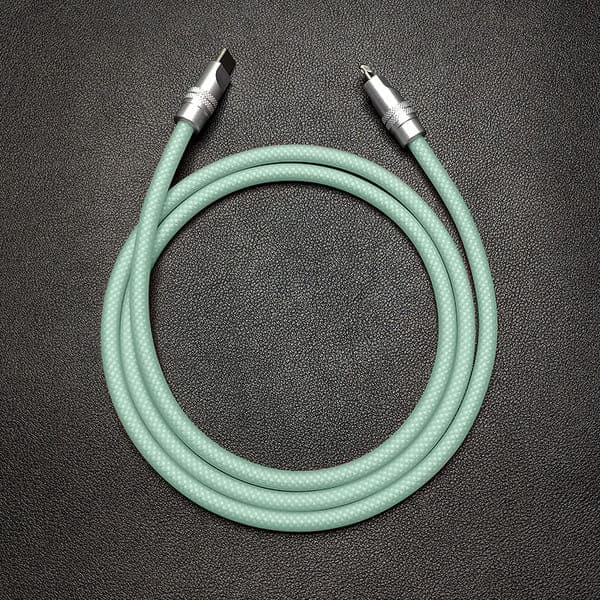 "See Through Chubby" Ultra Soft Transparent Braided Charging Cable