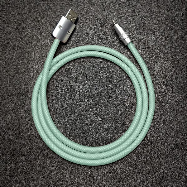 "See Through Chubby" Ultra Soft Transparent Braided Charging Cable