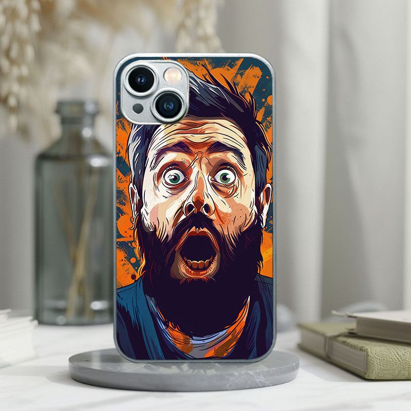 "ShockedMoustache" Special Designed Glass Material iPhone Case