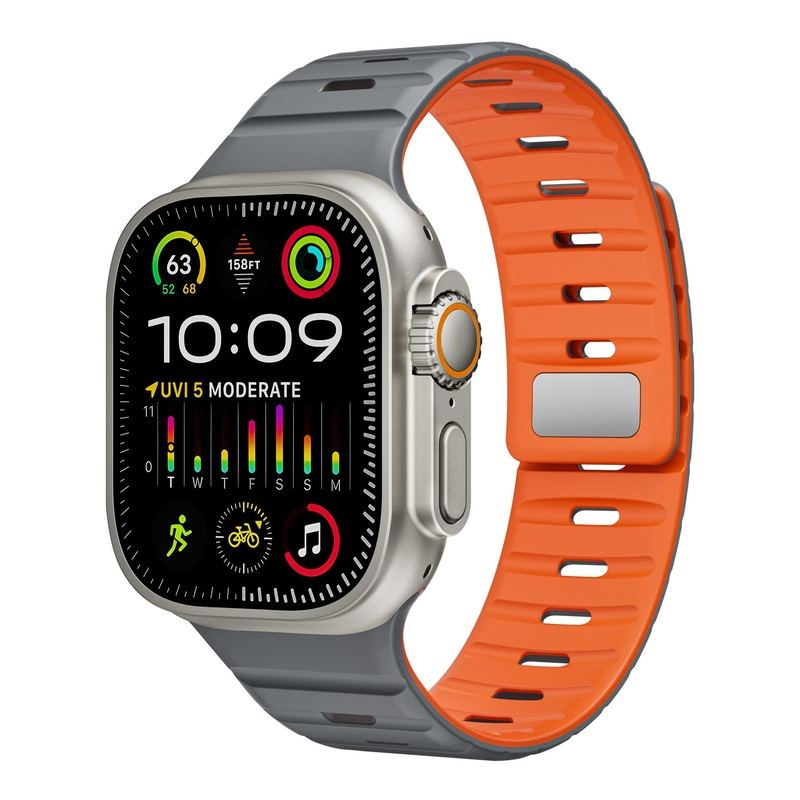 Silicone Sport Breathable Magnetic Band For Apple Watch