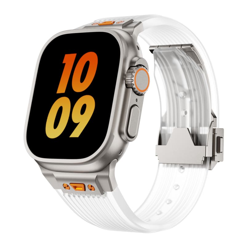 "Sleek Luxury" Transparent Streamlined Silicone Band For Apple Watch