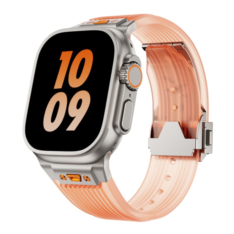 "Sleek Luxury" Transparent Streamlined Silicone Band For Apple Watch