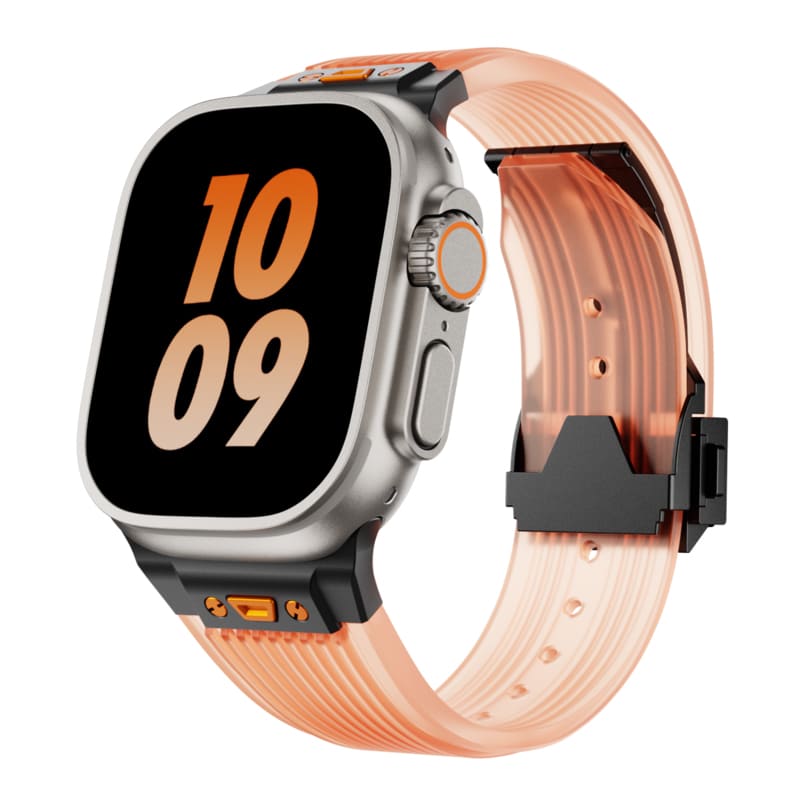 "Sleek Luxury" Transparent Streamlined Silicone Band For Apple Watch