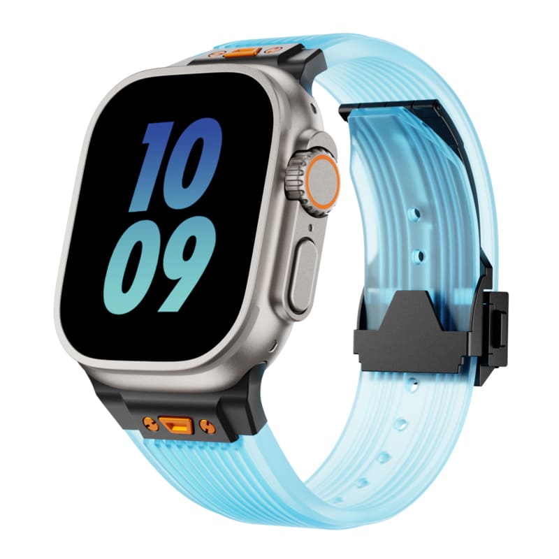 "Sleek Luxury" Transparent Streamlined Silicone Band For Apple Watch