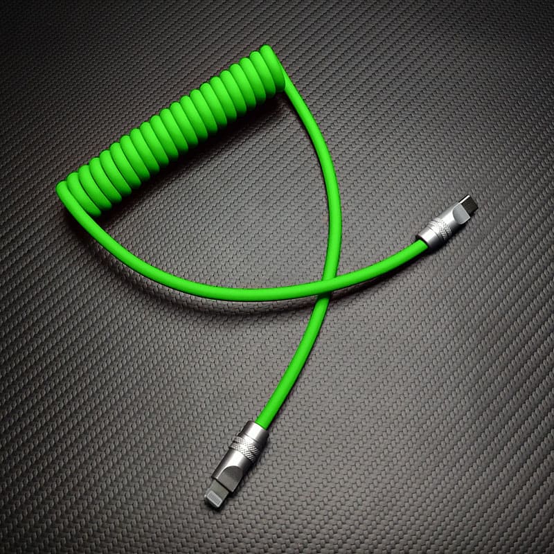 "Soft Chubby" 240W Spring Silicone Fast Charge Cable