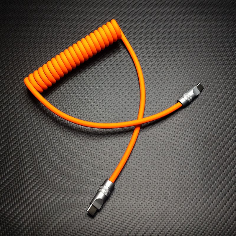 "Soft Chubby" 240W Spring Silicone Fast Charge Cable