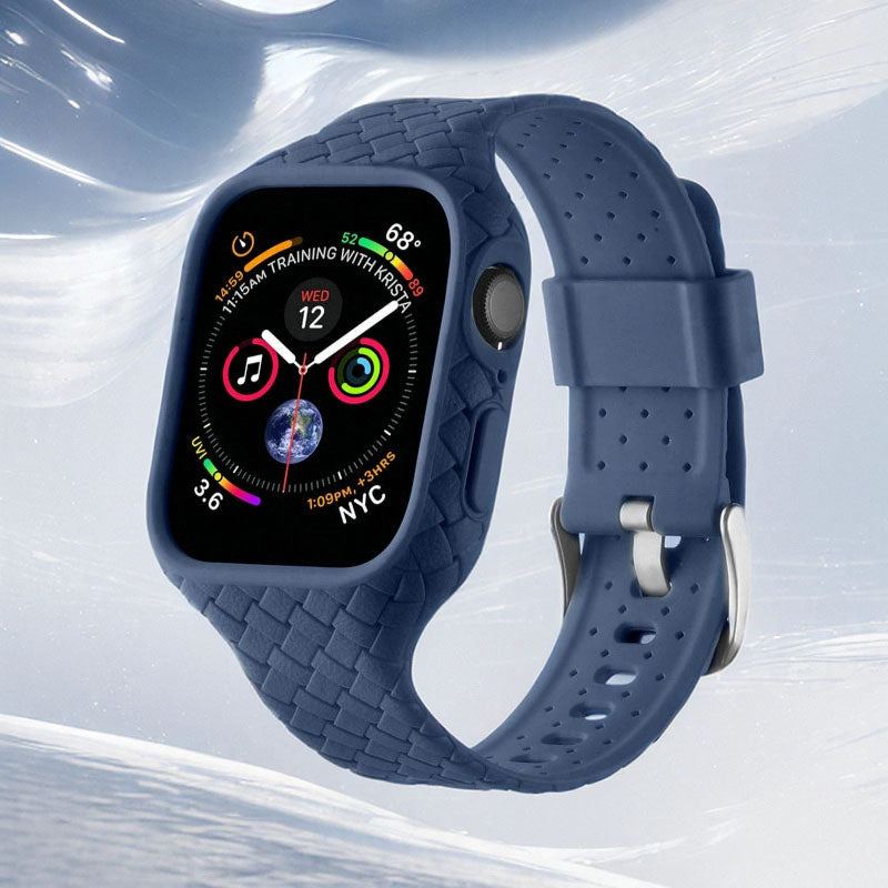 "Solid Sports Band" Woven One-Piece Breathable Band For Apple Watch