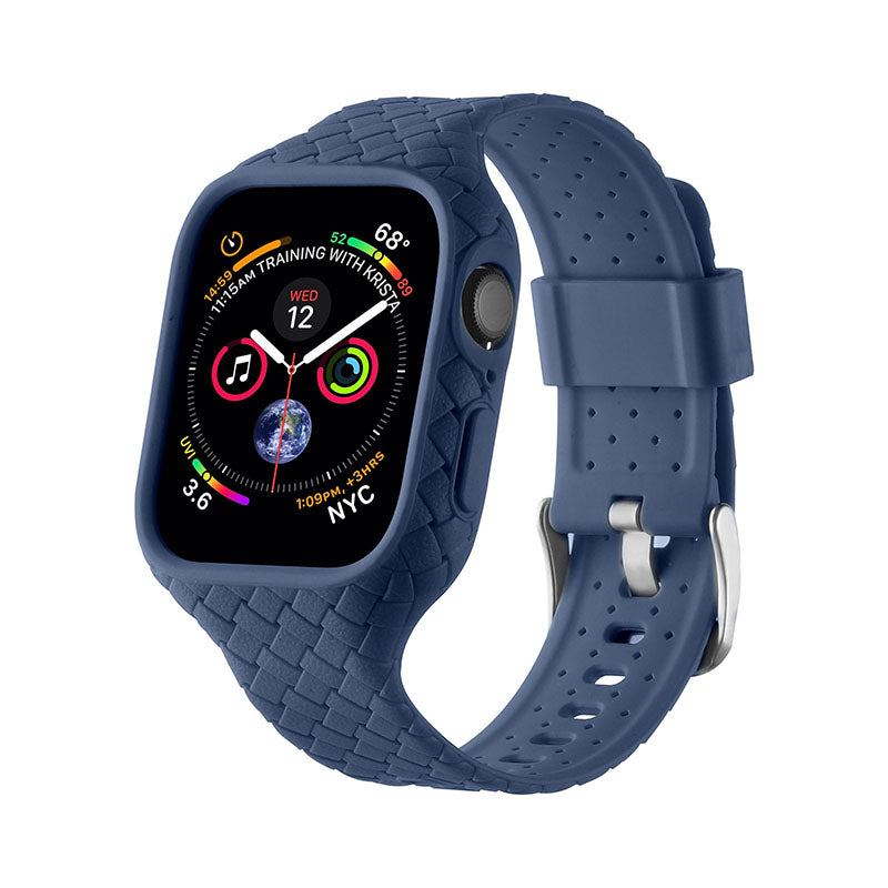 "Solid Sports Band" Woven One-Piece Breathable Band For Apple Watch