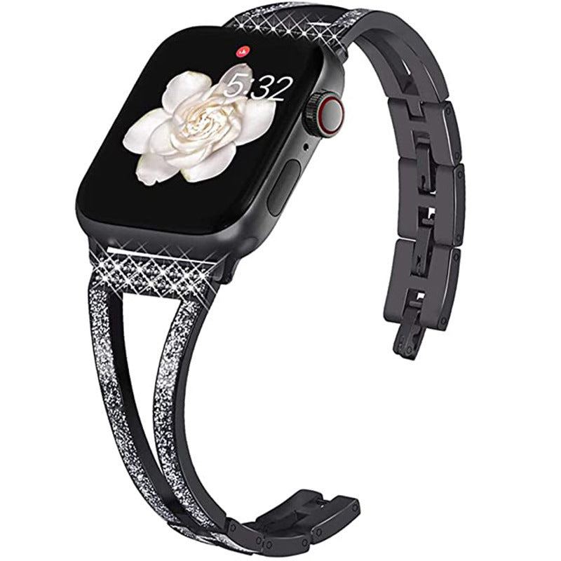 Sparkling Metal Diamond Bracelet Band For Apple Watch