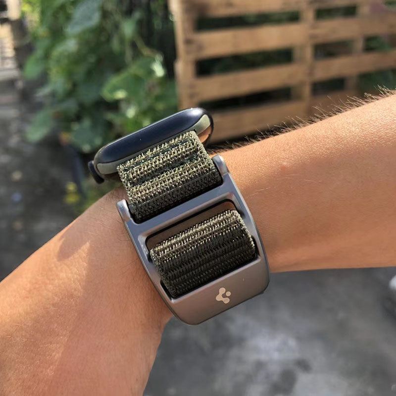 Sport Nylon Woven Breathable Velcro Band For Apple Watch