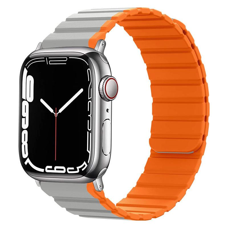 "Sport Two-Tone" Magnetic Silicone Apple Watch Strap