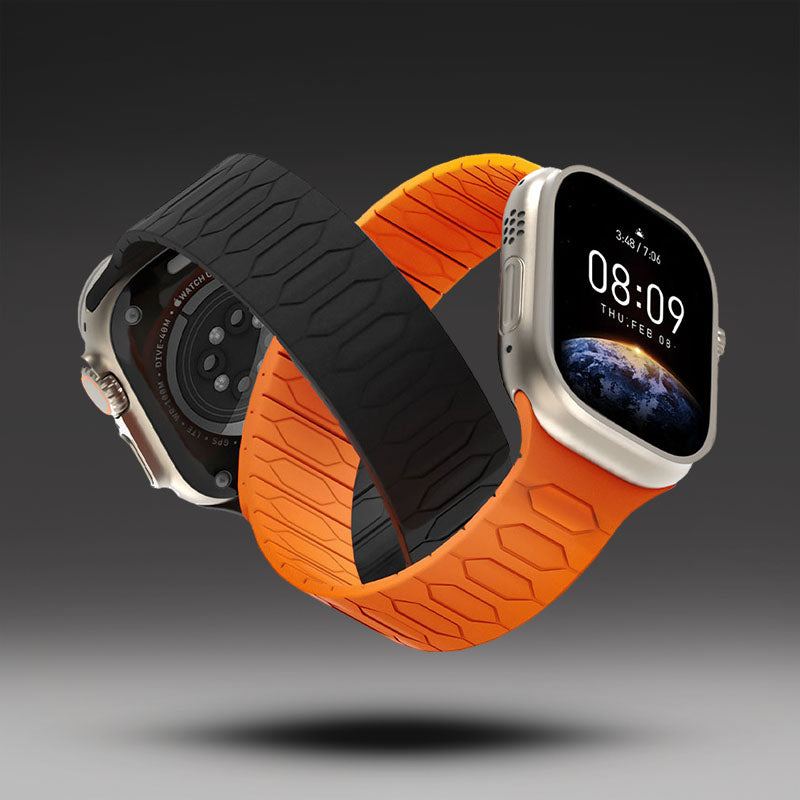 "Sports Band" Dual-color Magnetic Silicone Band for Apple Watch