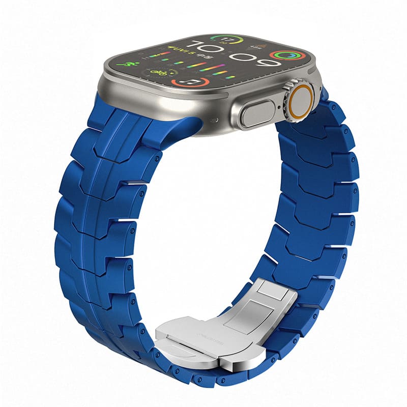 Stainless Steel Band with Butterfly Clasp for Apple Watch