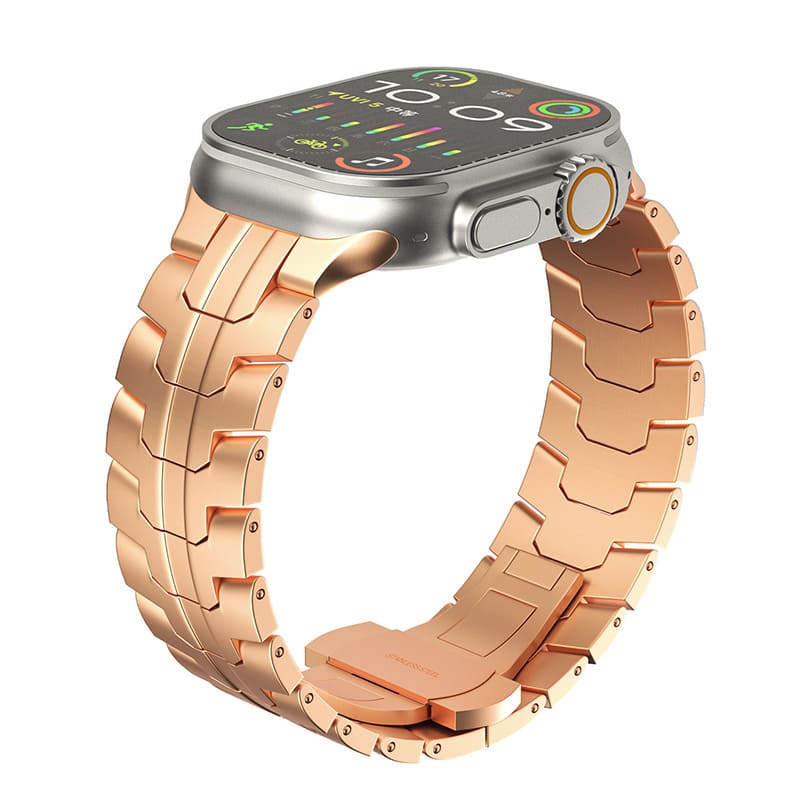 Stainless Steel Band with Butterfly Clasp for Apple Watch