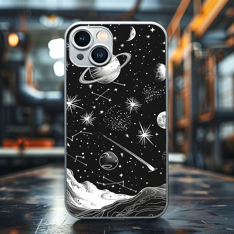 "StarryNightGalaxyCase" Special Designed Glass Material iPhone Case