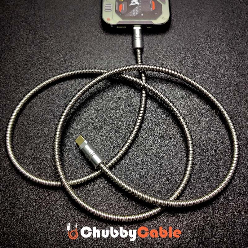 "SteelGuard Max" Ultimate Anti-Bite Reinforced Charging Cable