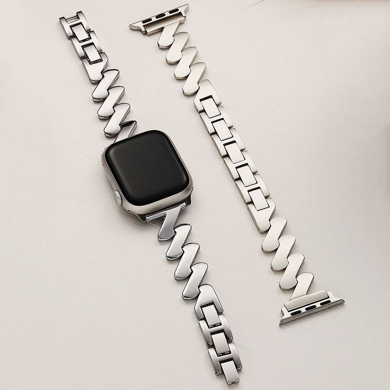 Stylish Z-Shaped Stainless Steel Band For Apple Watch