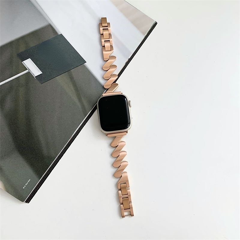 Stylish Z-Shaped Stainless Steel Band For Apple Watch