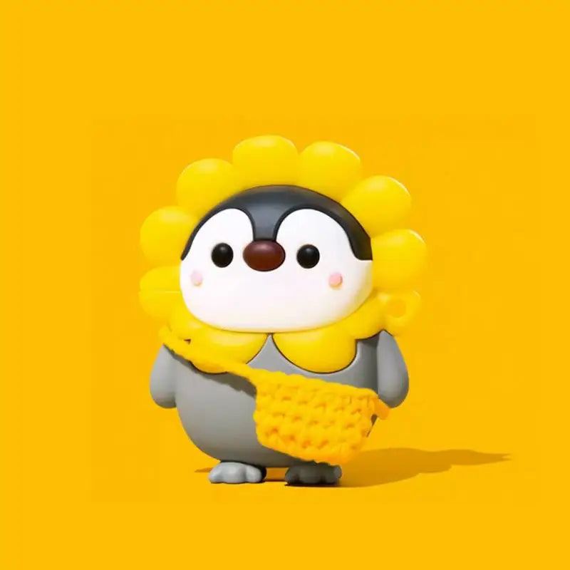 "Sunflower Penguin" Creative Silicone AirPods Case